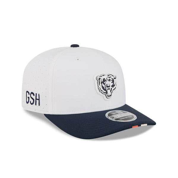 Chicago Bears キャップ 白と紺 スナップバック Chicago Bears 2025 Training Camp New Era 9SEVENTY On-Field