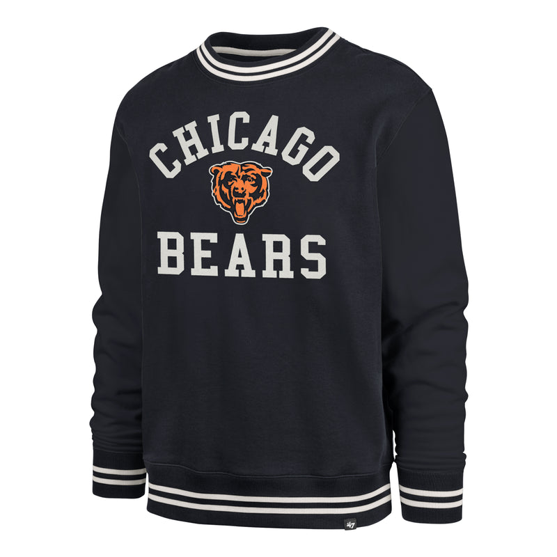 Chicago Bears Navy Clubhouse View Sierra Crew Neck Sweatshirt