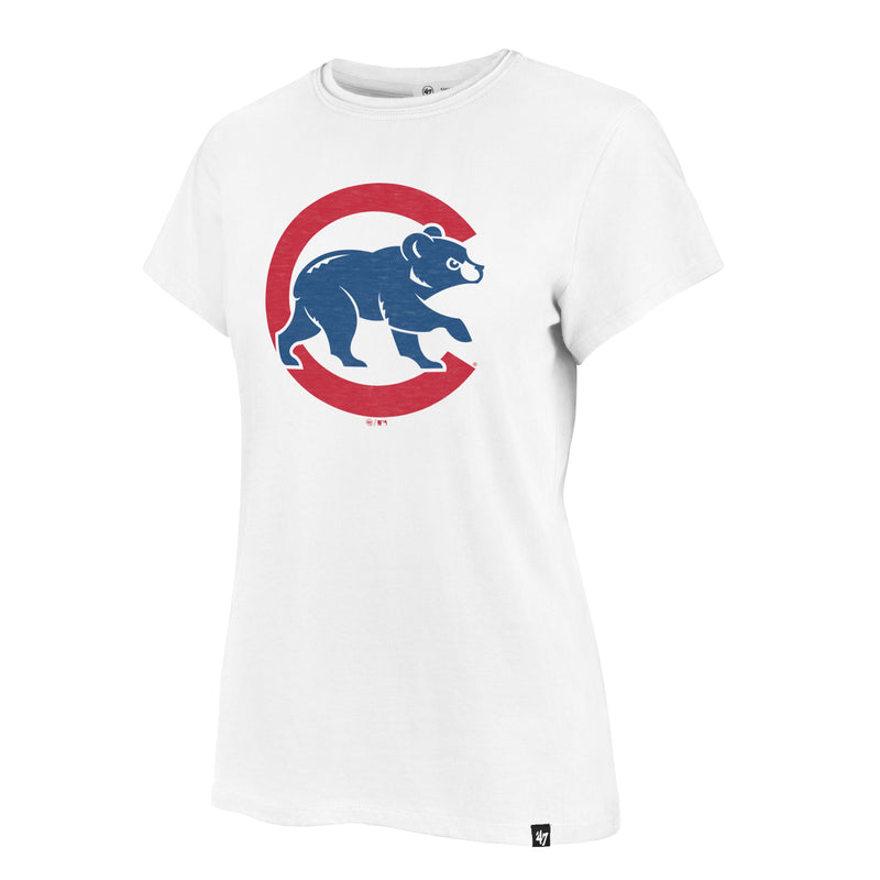 Chicago Cubs Women's '47 White Frankie Tee