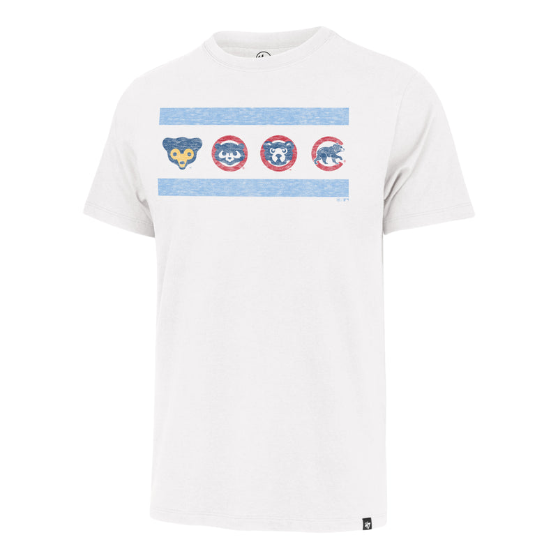 Chicago Cubs '47 White Four Logos Franklin T-Shirt