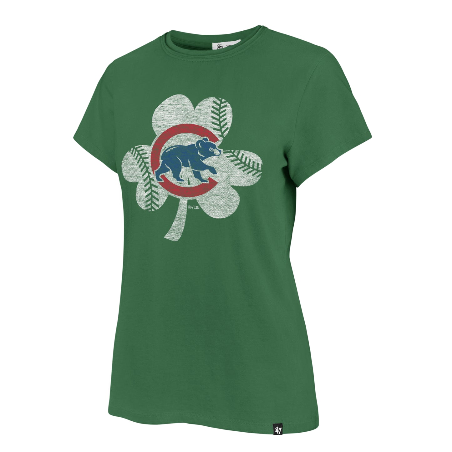 Chicago Cubs Women's '47 Green Clover Frankie T-Shirt