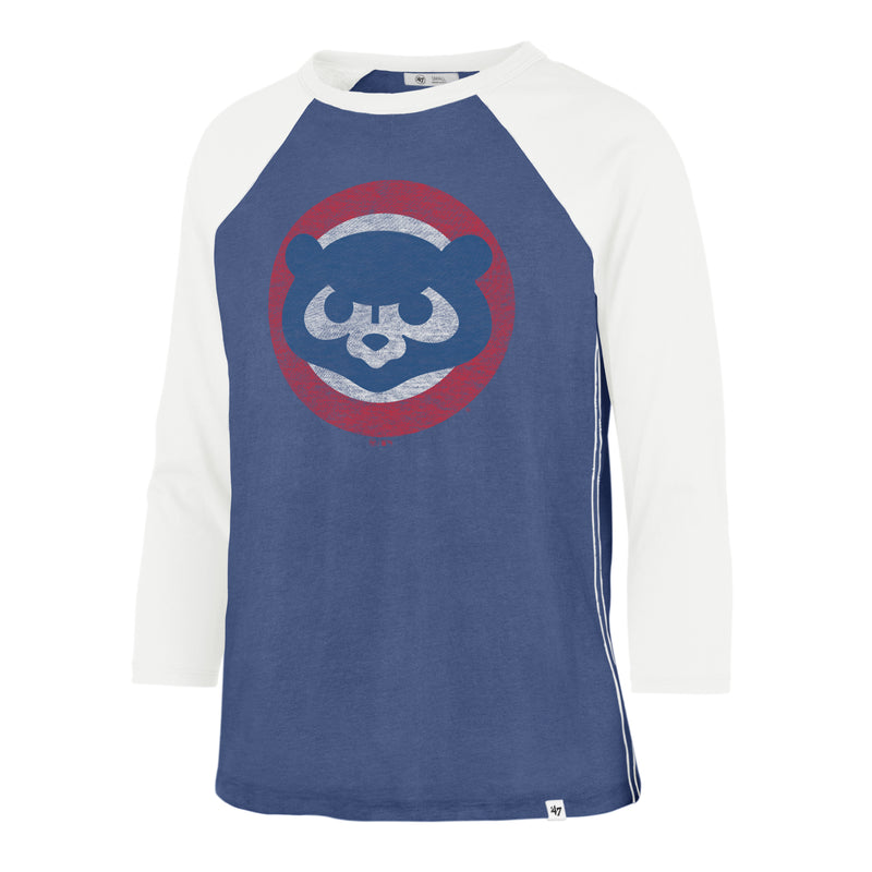 Chicago Cubs Women's '47 Ava Raglan 3/4 Sleeve Shirt