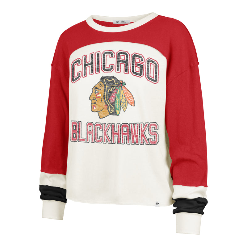 Chicago Blackhawks Ladies Sandstone Curve Toni Long Sleeve Shirt