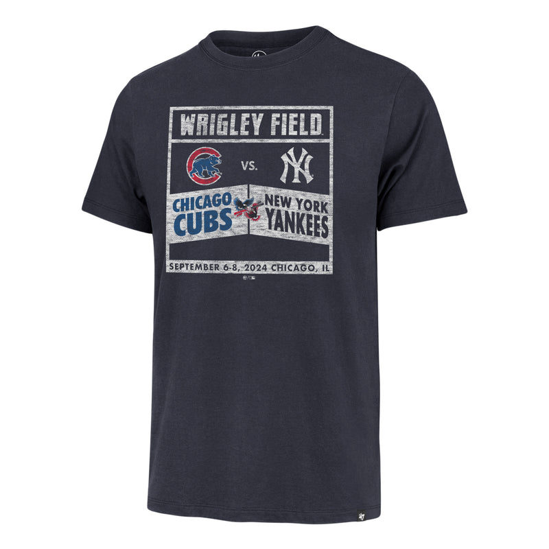 Chicago Cubs vs. New York Yankees Wrigley Field '47 Franklin T-Shirt