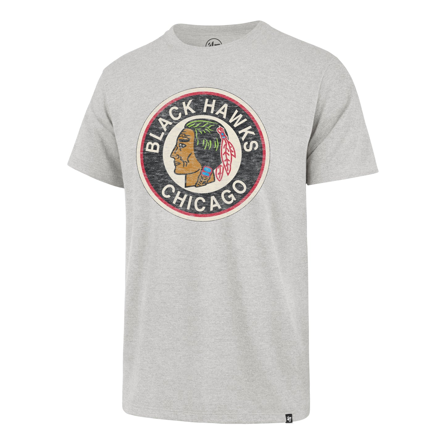 Chicago Blackhawks Relay 1837 Grey Franklin T-Shirt