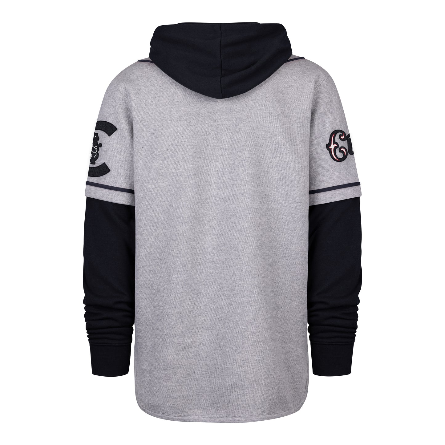 Chicago Cubs '47 Vintage Grey/Navy Fifties Shortstop Pullover Hoodie