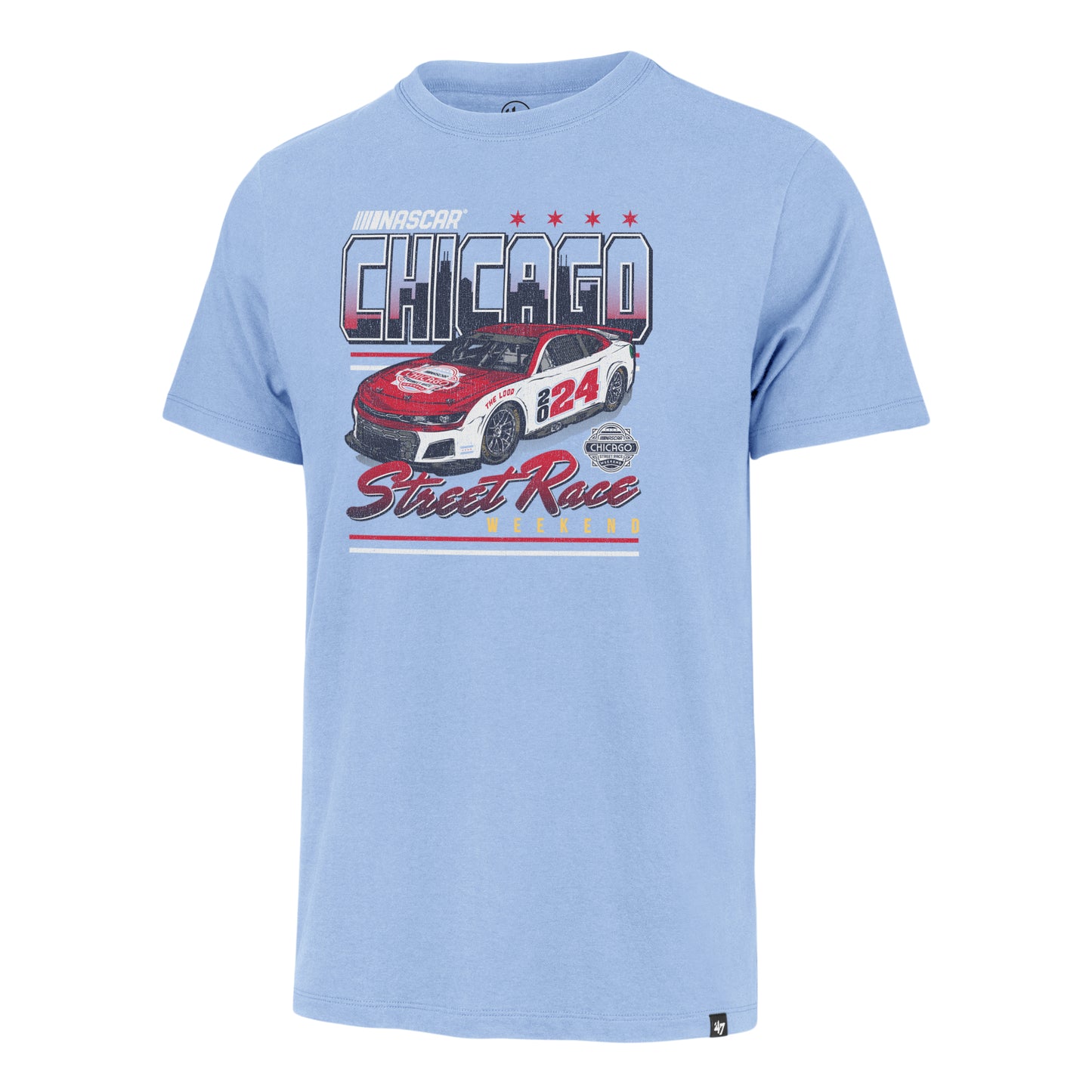 Nascar Chicago Street Race 2024 Golf Blue '47 Franklin T-Shirt