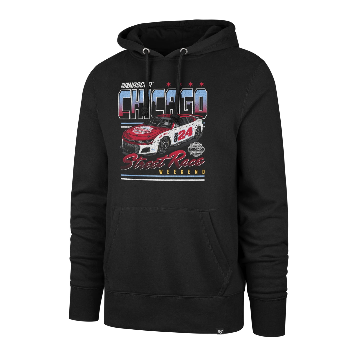 Nascar Chicago Street Race 2024 Black '47 Headline Hoodie