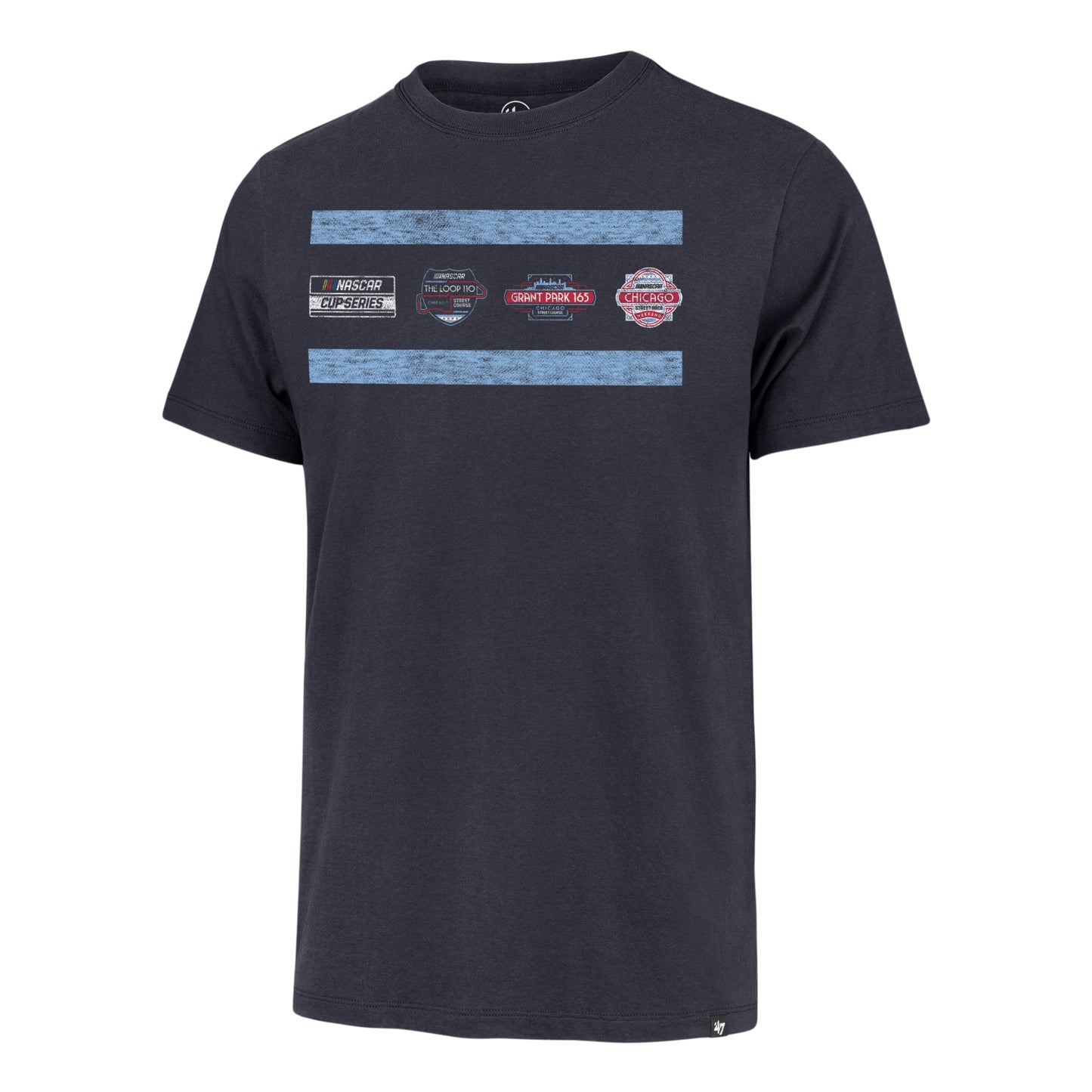 Nascar Chicago Street Race Navy 4 Logo '47 Franklin T-Shirt