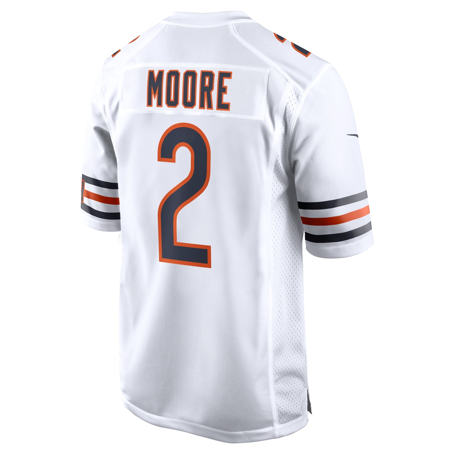 D.J. Moore Chicago Bears Nike White Road Game Jersey