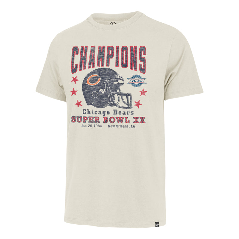 Chicago Bears Superbowl XX Champions Dune Cream Franklin T-Shirt