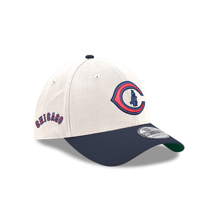 New Era Men's Chicago Cubs Blue 39Thirty Stretch Fit Hat