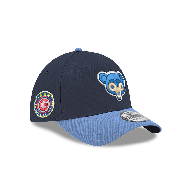 Chicago Cubs Navy Sky 1962 ASG Side Patch New Era 39THIRTY Flex Fit Hat
