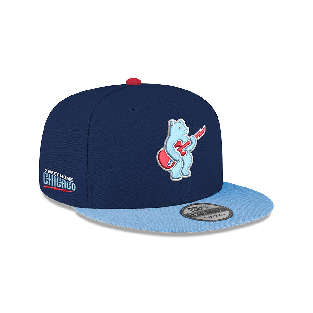 Chicago Cubs New Era 9FIFTY Rock Bear Navy/Light Blue Snapback Hat