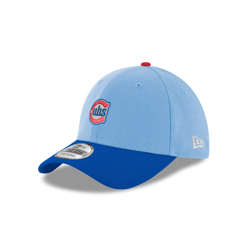 Chicago Cubs New Era Alt 2 Logo Navy/Sky 39THIRTY Flex-Fit Hat