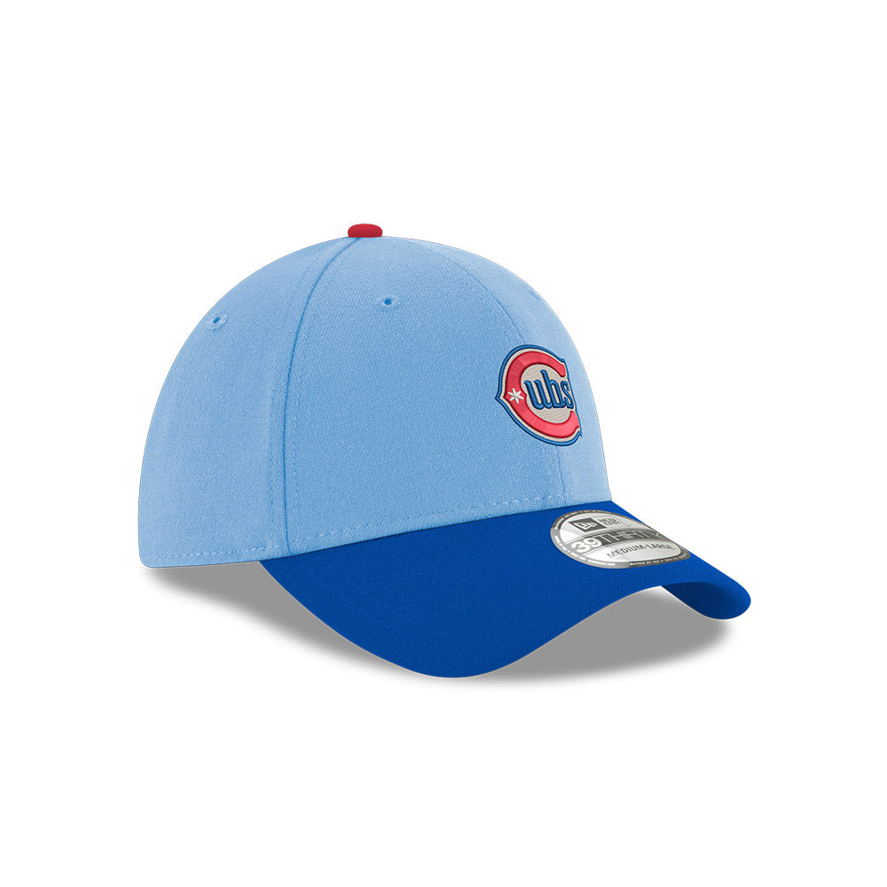 Chicago Cubs New Era Alt 2 Logo Navy/Sky 39THIRTY Flex-Fit Hat