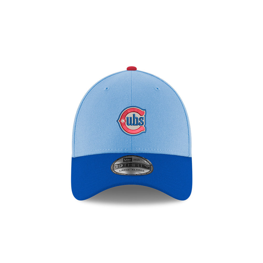 Chicago Cubs New Era Alt 2 Logo Navy/Sky 39THIRTY Flex-Fit Hat