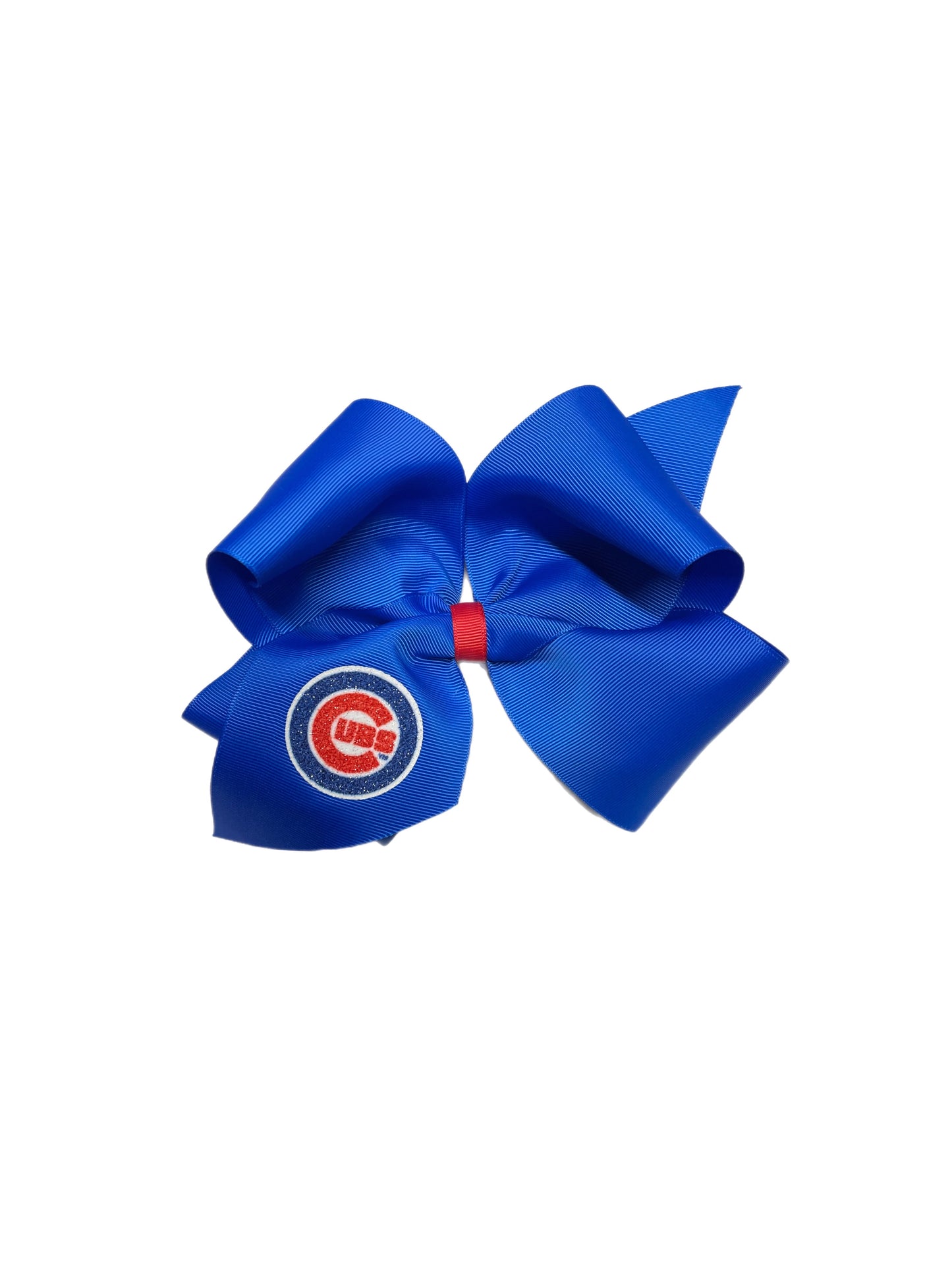 Chicago Cubs Jumbo Glitter Bow