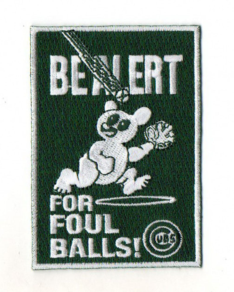 Chicago Cubs 'Be Alert For Foul Balls' Crew Socks by PKWY