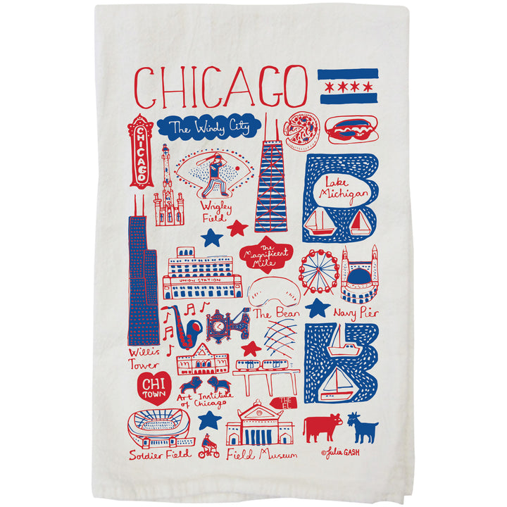 Chicago Julia Gash Organic Cotton Tea Towel