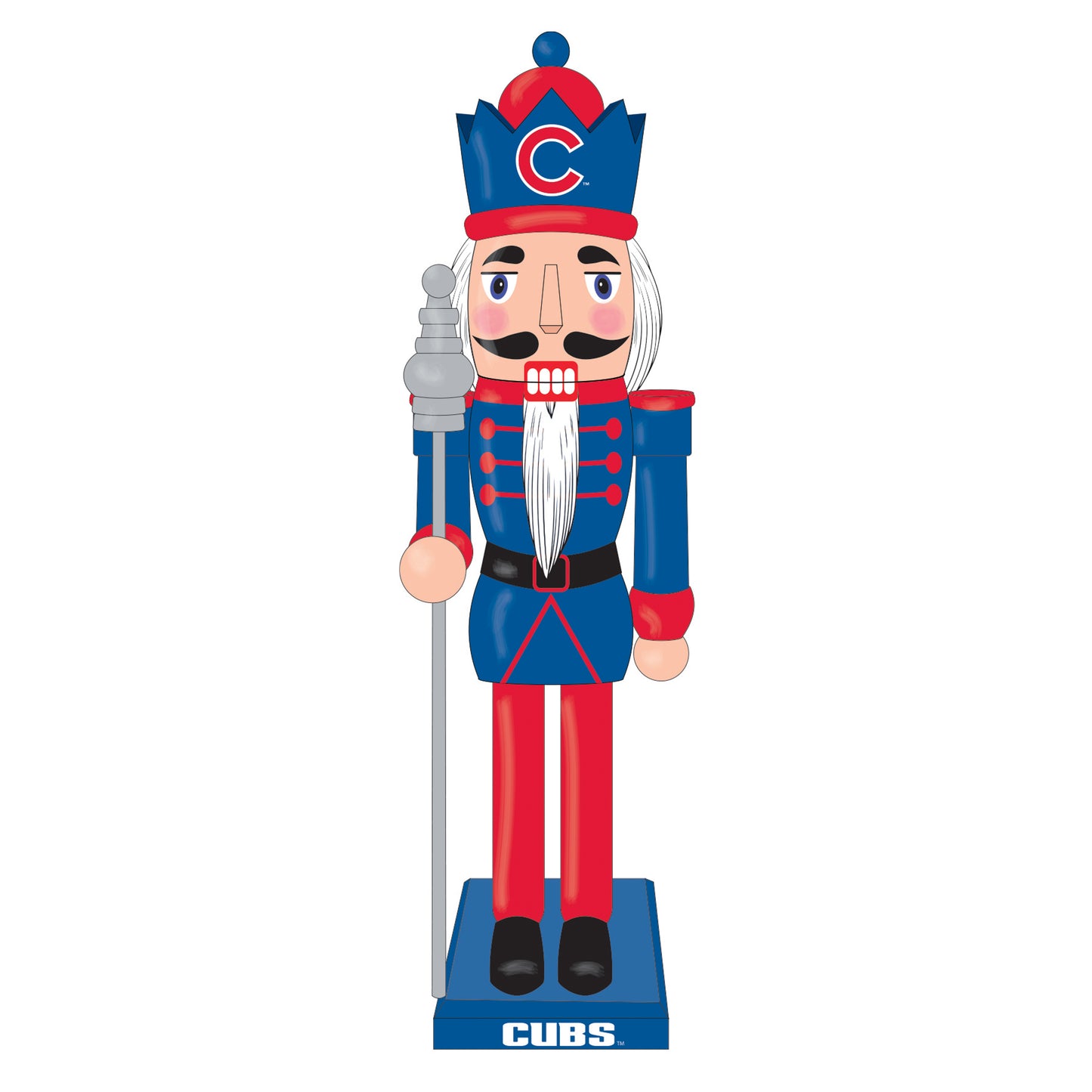 Chicago Cubs Evergreen Nutcracker Statue