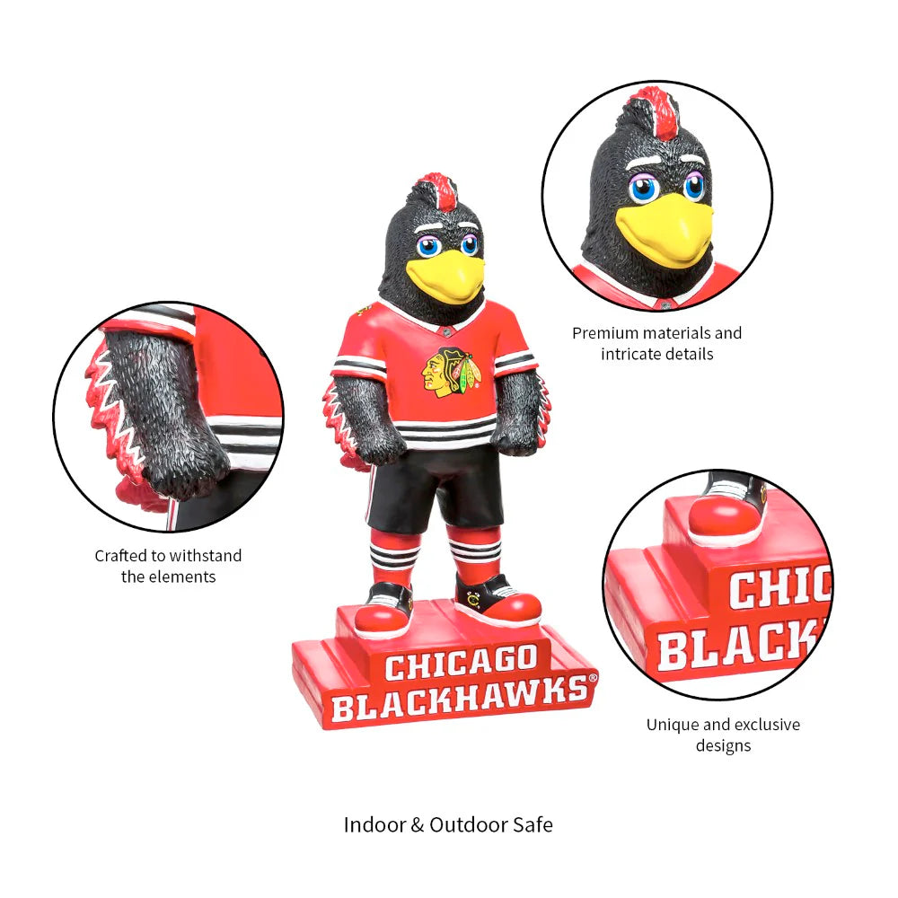 Chicago Blackhawks Mascot Statue Christmas Tree Ornament