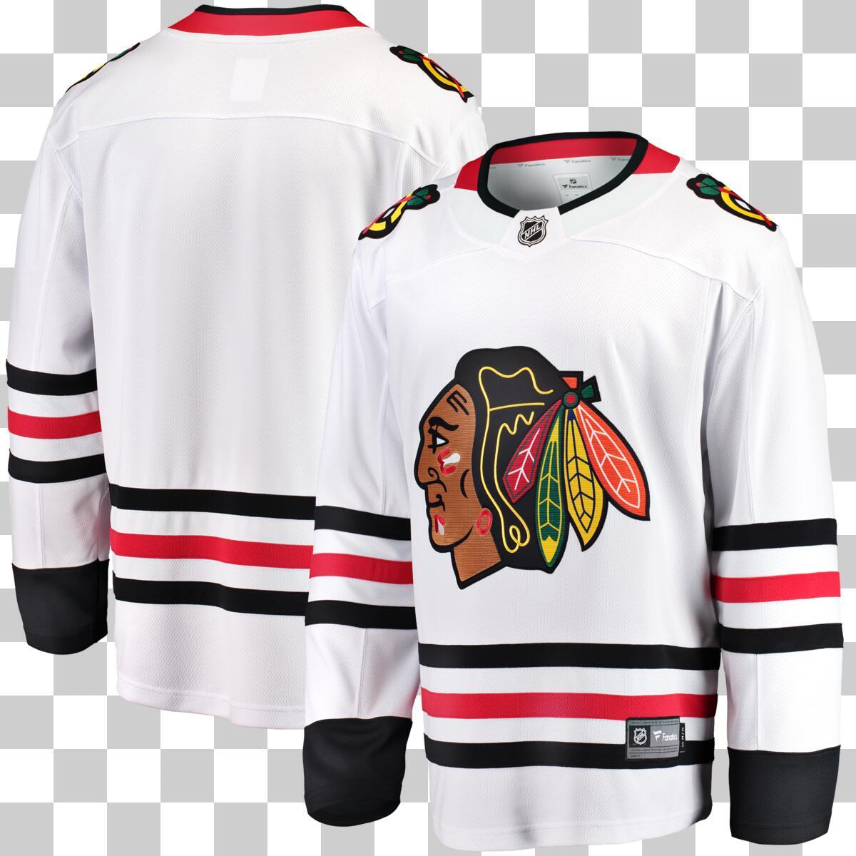 Chicago Blackhawks Fanatics White Away Breakaway Men's Jersey