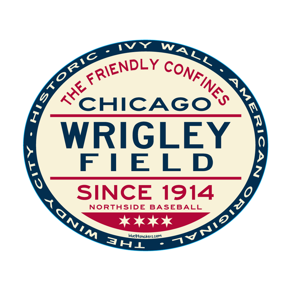 Wrigley Field Sand Circle Sticker Clark