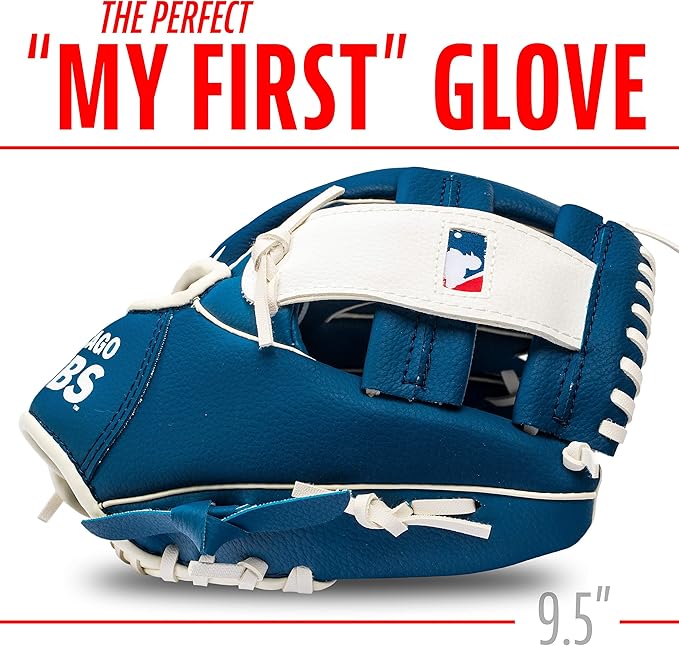 Chicago Cubs Youth Royal and White Baseball Glove