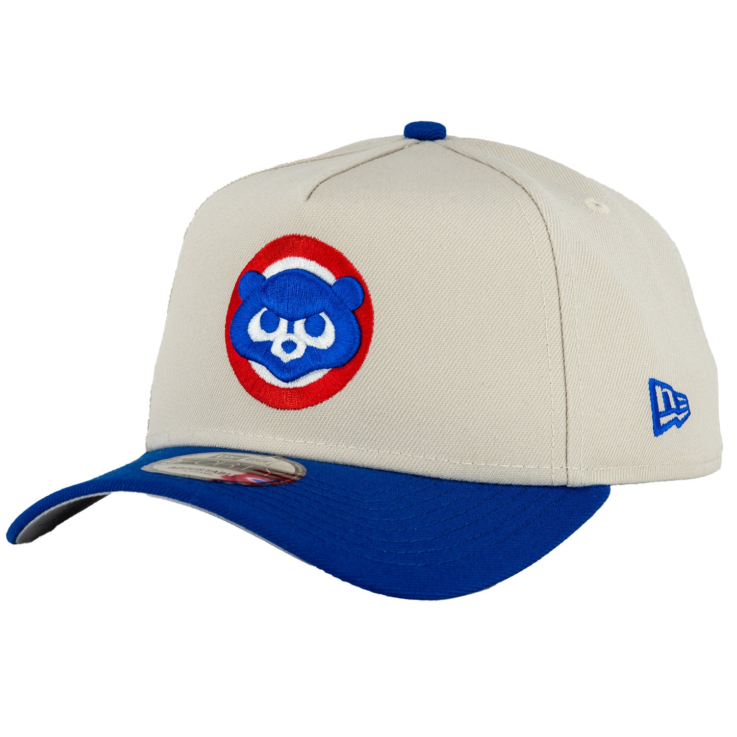 Chicago Cubs New Era 9FORTY A-Frame Stone/Royal Adjustable Hat