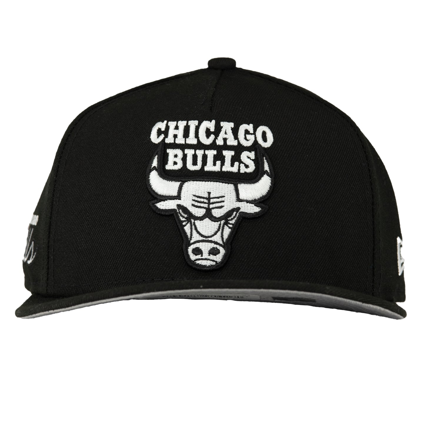 Chicago Bulls Black New Era 9FIFTY A Frame Snapback Hat