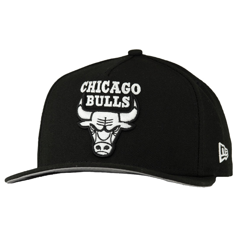 Chicago Bulls Black New Era 9FIFTY A Frame Snapback Hat