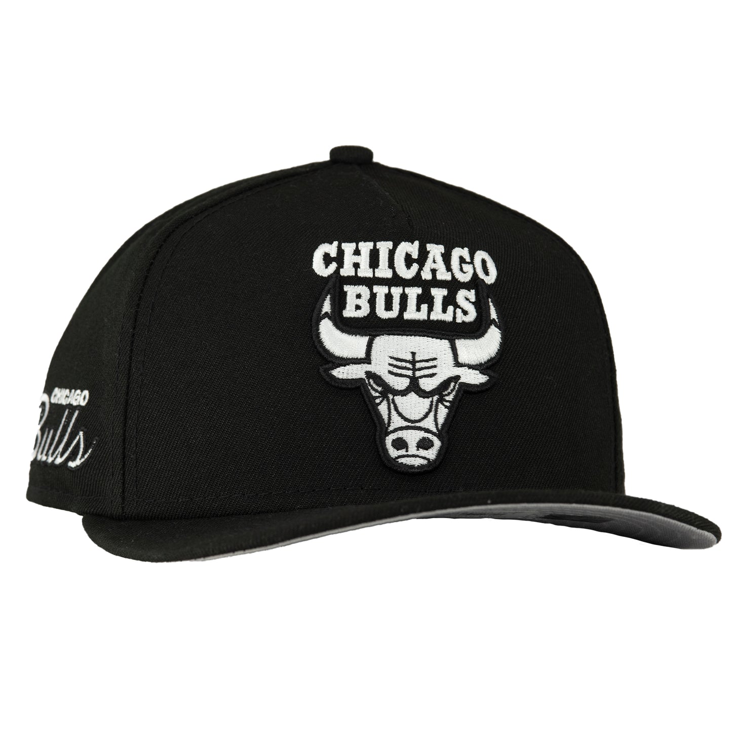 Chicago Bulls Black New Era 9FIFTY A Frame Snapback Hat