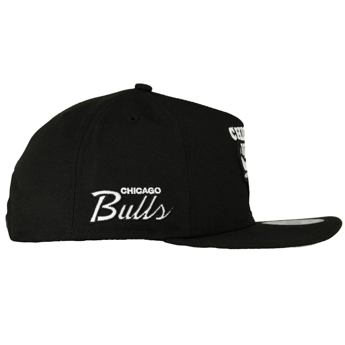 Chicago Bulls Black New Era 9FIFTY A Frame Snapback Hat