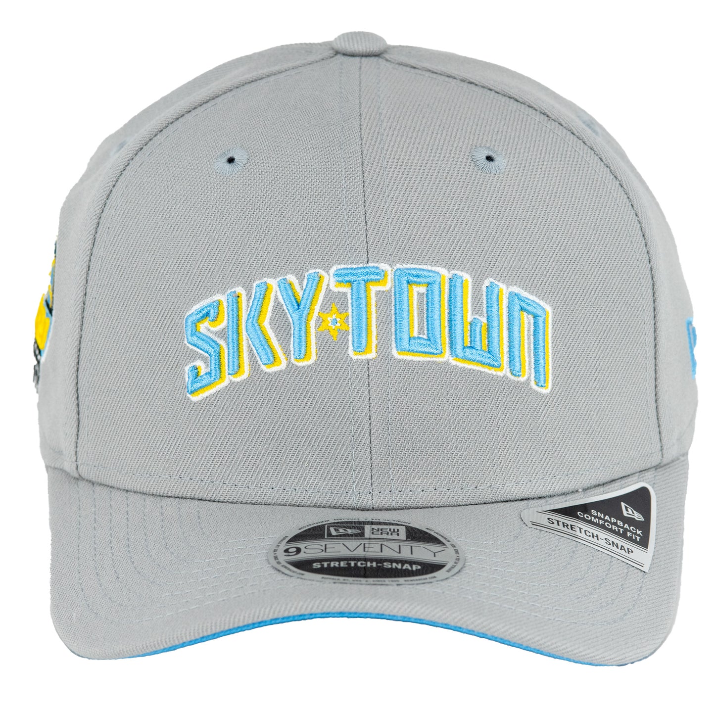 Chicago Sky New Era 9SEVENTY Grey/Canary Sky Town Snapback Hat