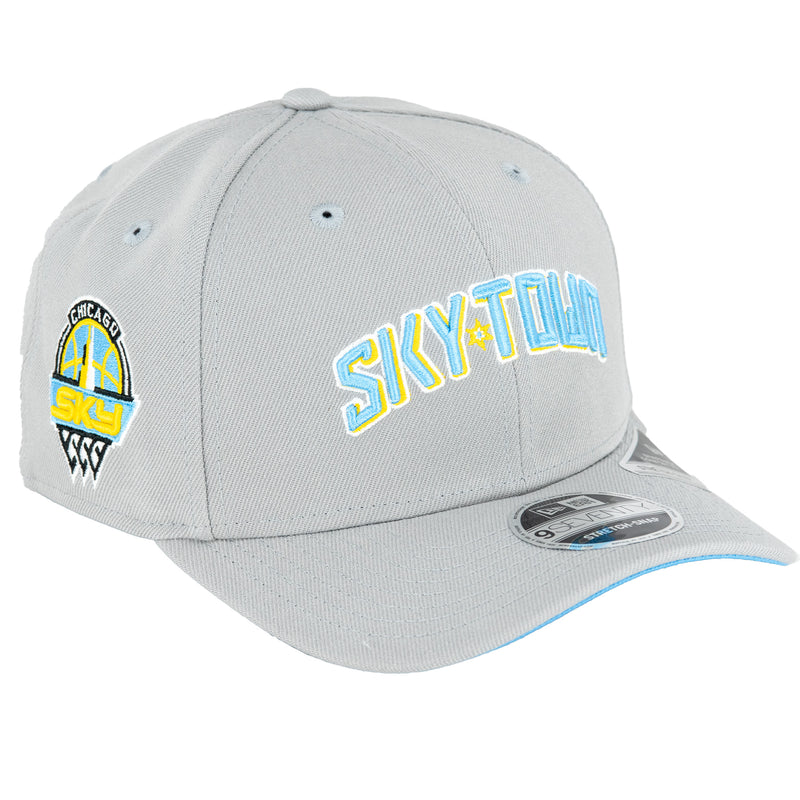 Chicago Sky New Era 9SEVENTY Grey/Canary Sky Town Snapback Hat