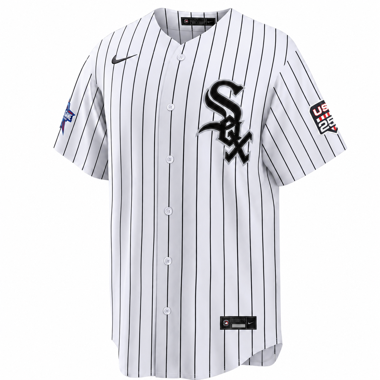Miguel Vargas 2026 All-Star Edition Stars & Stripes Chicago White Sox Nike Men's Pinstripe Jersey