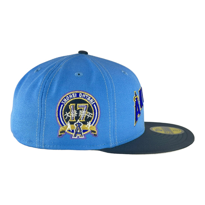 Anaheim Angels Blue/Black 17th New Era 59FIFTY Fitted Hat