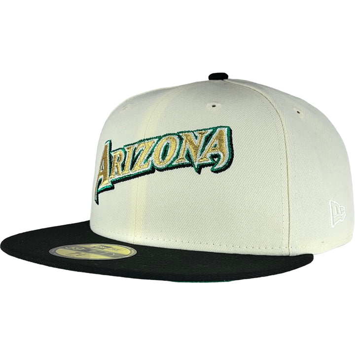 Arizona Diamondbacks Chrome White/Black New Era 59FIFTY Fitted Hat