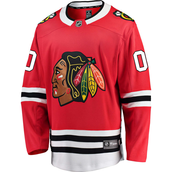 Custom Chicago Blackhawks Hockey Jersey Name and Number Black Third