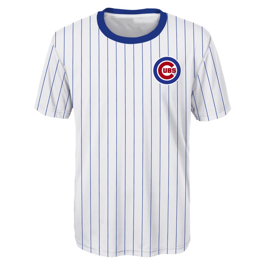Alex Bregman Chicago Cubs Youth Pinstripe Sublimated T-Shirt