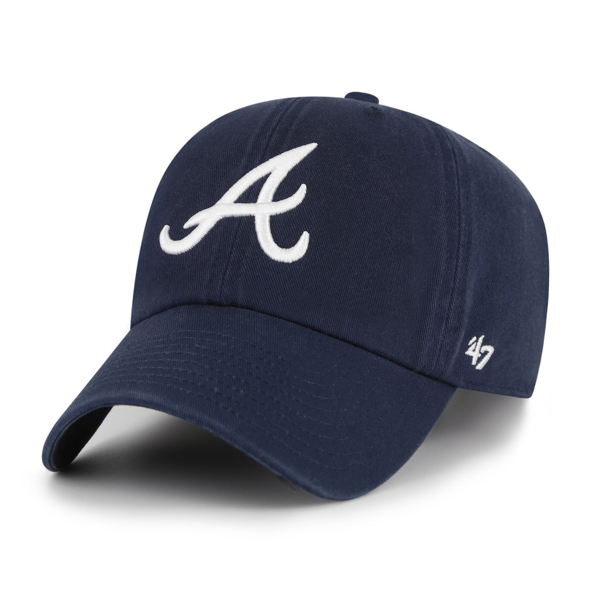 Atlanta Braves '47 Navy Clean Up Adjustable Hat