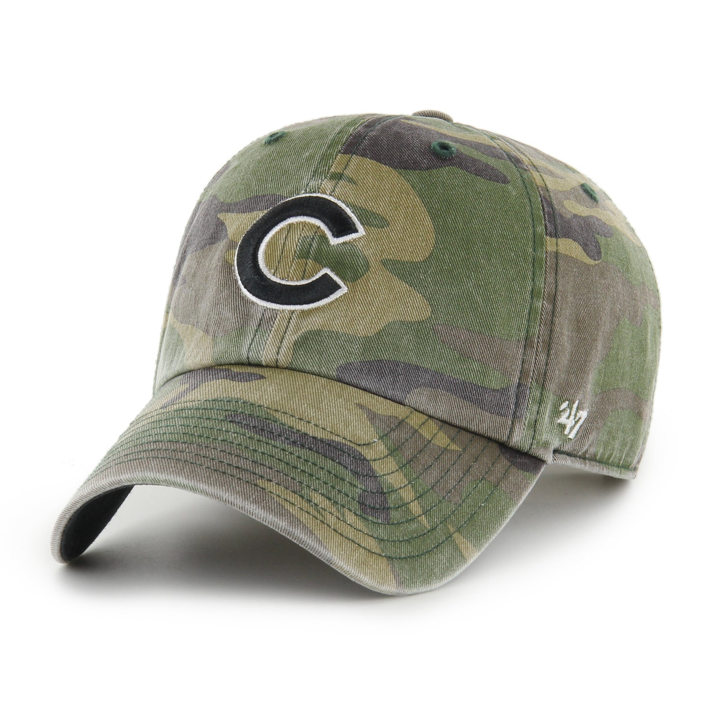 '47 Brand Chicago Cubs Camo Clean Up Adjustable Dad Hat