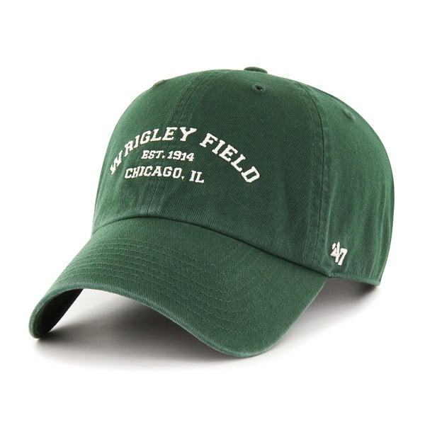 Wrigley Field Dark Green Duece 47' Clean Up Adjustable Hat