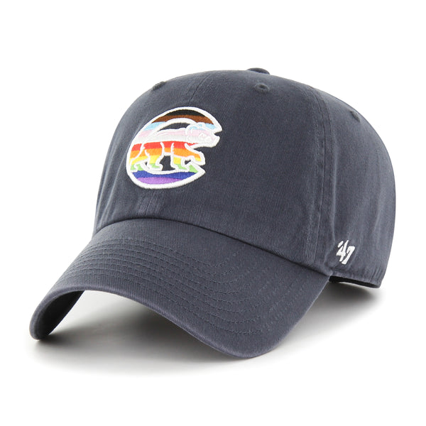 '47 Men's Denver Broncos Pride Navy Clean Up Adjustable Hat