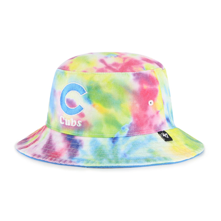 Chicago Cubs Spectral Tye Dye Bucket Hat