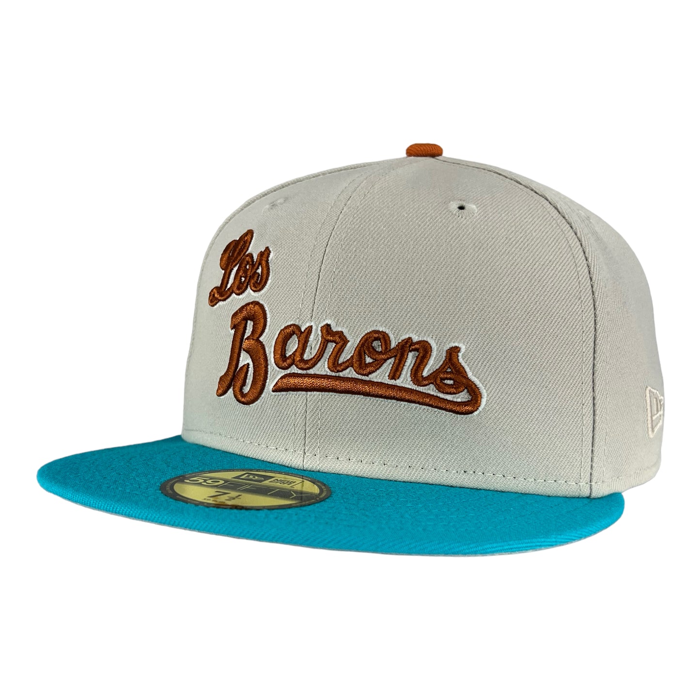 Birmingham Barons "Los Barons" Stone/Teal ASG '03 Sox New Era 59FIFTY Fitted Hat