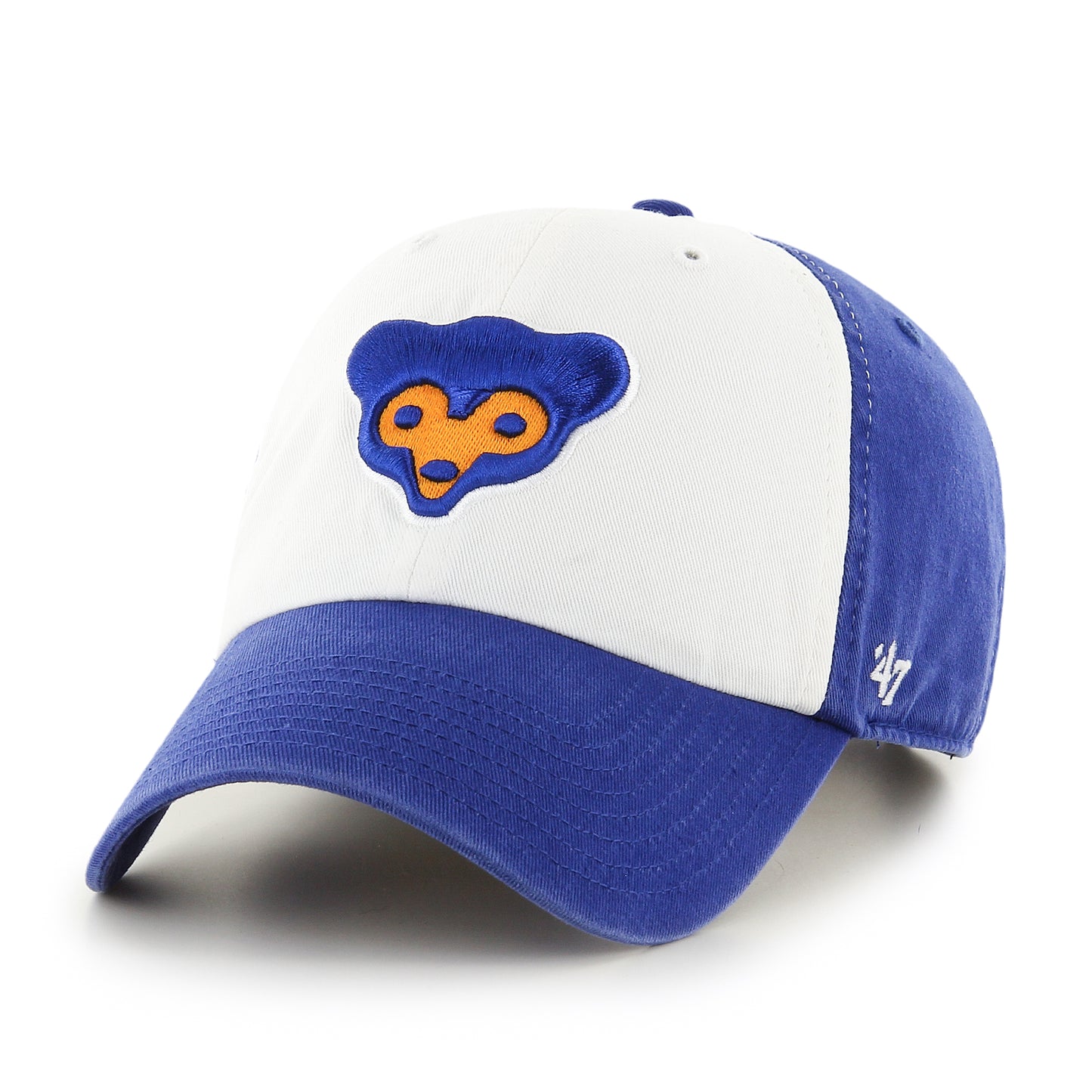 Chicago Cubs 1962 - 1971 Logo White/Royal 47' Clean Up Adjustable Hat
