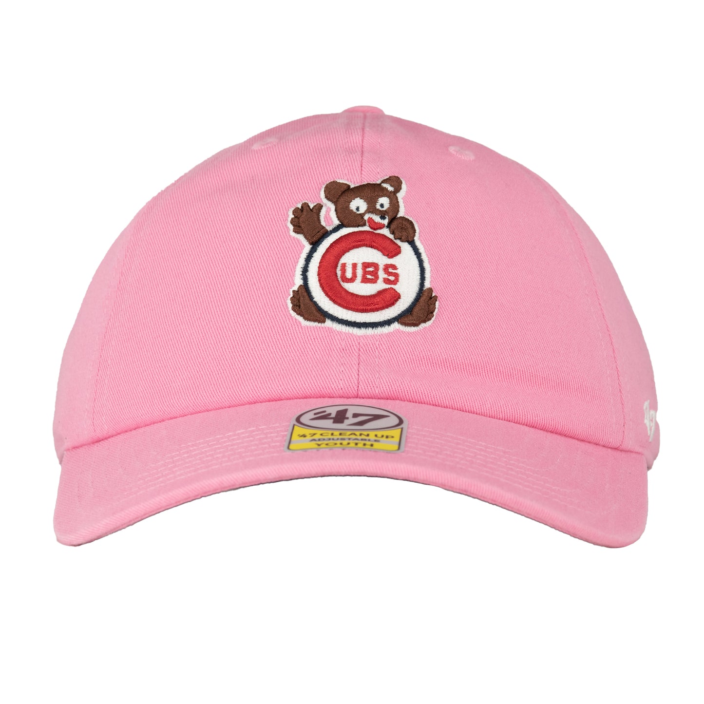 Chicago Cubs Pink Youth Waving Bear '47 Clean Up Hat