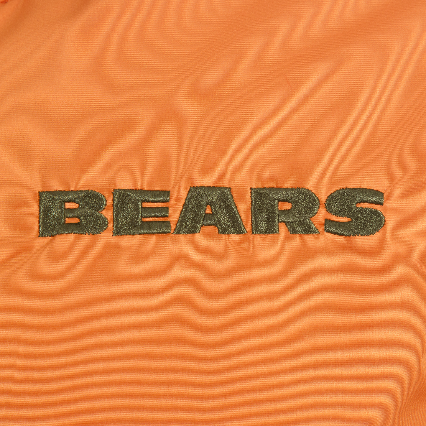 Chicago Bears Olive Army Nylon Jacket